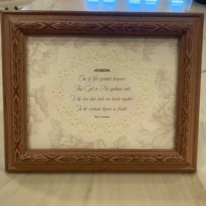 Inspirational quote frame by DaySpring